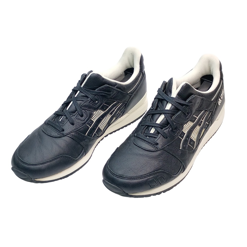 ASICS Gel-Lyte III Sneakers Men Size 10.5 Black Leather 1201A081